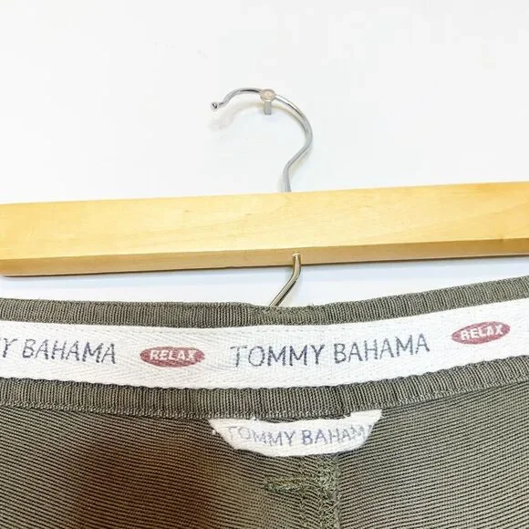 90s Y2K Deadstock 34X33 Tommy Bahama Chino Pants Y2K Green Relaxed Men's Vintage